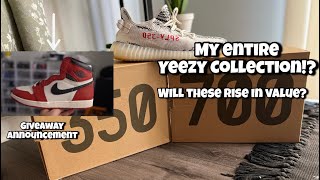 My ENTIRE Yeezy Collection?! Will Yeezy Value Die or SKYROCKET? *Giveaway Announcement*