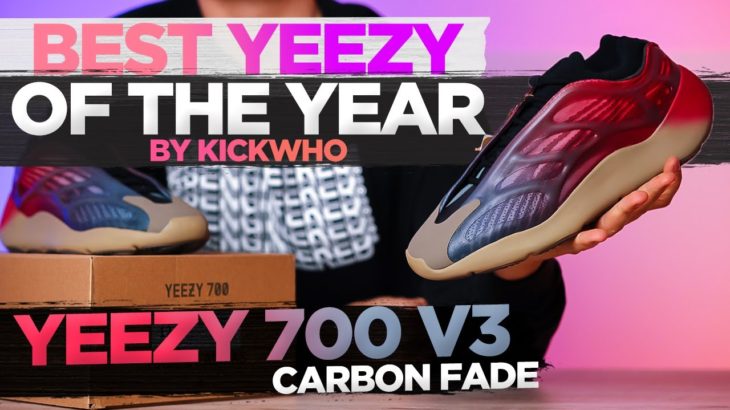 BEST YEEZY OF THE YEAR? Yeezy 700 v3 Fade Carbon by Kickwho Review and Black Light TEST