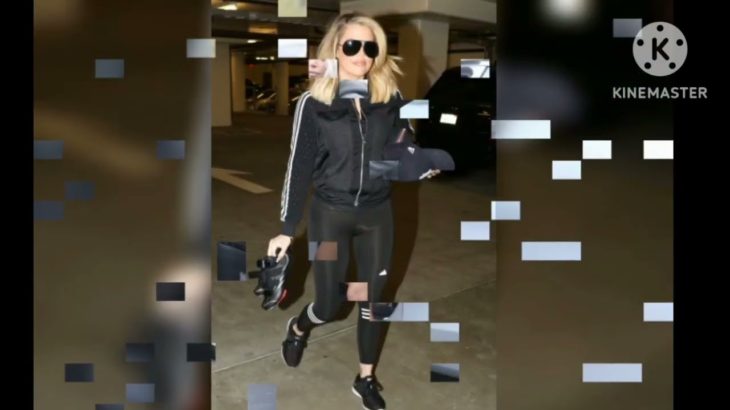 Khloe Kardashian is notices rocking and flexing a pair of Yeezy sneakers