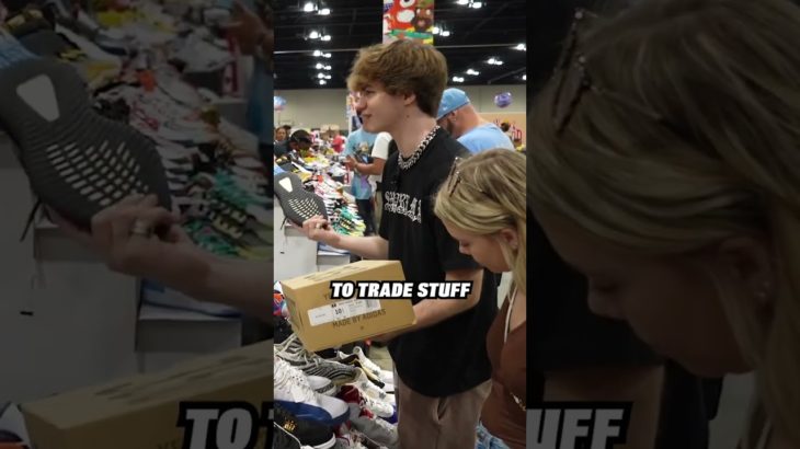 Trading Up Yeezy’s at Sneaker Con for GRAIL Air Jordan sneakers! #shorts #trading #sneakers