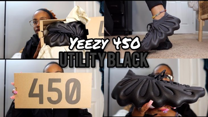 VLOGMAS DAY 4 | YEEZY 450 “UTILITY BLACK” ON FOOT REVIEW