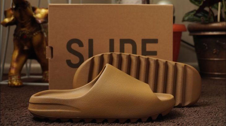 Comfiest Slides HOW TO STYLE Yeezy Slides – Ochre (Brown) Unboxing and On-Feet w/Sweatpants