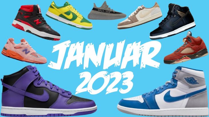 Die besten Sneaker Releases im Januar 2023 (Yeezy Comeback, Jordan, Dunk, New Balance, Union…)