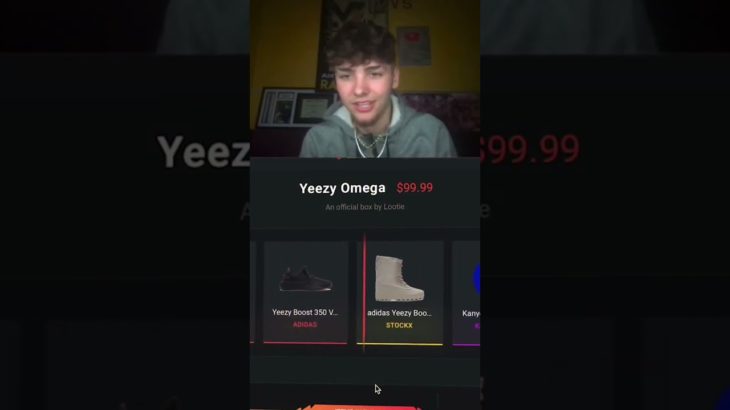 I just pulled YEEZY’s out of a $200 mystery box 🤯 #shorts #lootie #mysterybox