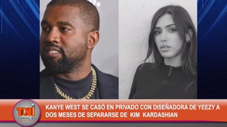 Kanye West se casó en privado con diseñadora de Yeezy a dos meses de separarse de Kim Kardashian.