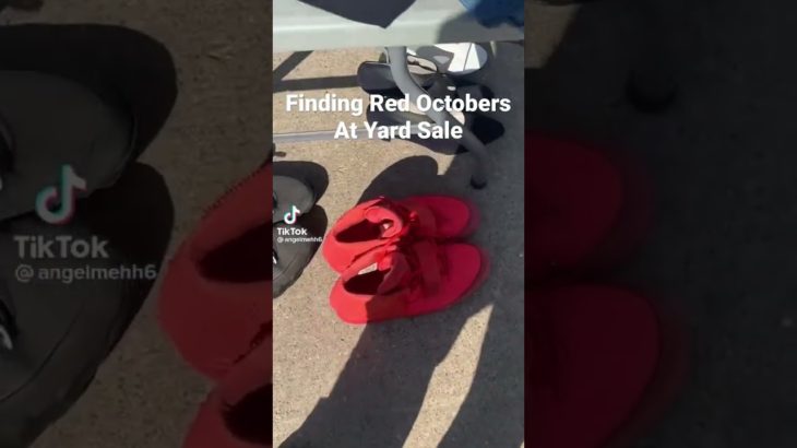 FINDING YEEZY RED OCTOBERS AT A YARD SALE😱#fypシ #nike #yeezy #red #october