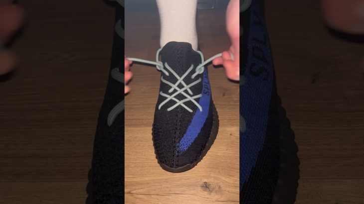 How to make your yeezy lace | best way to tie yeezy 350 #shorts