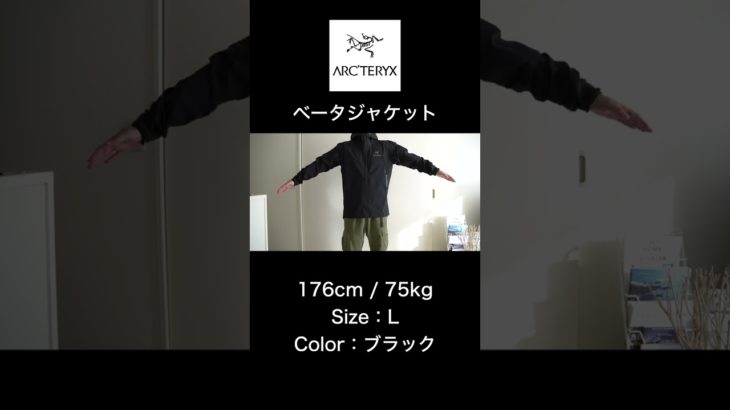 【アークテリクス】ベータジャケット Lサイズ – 176cm/75kg
