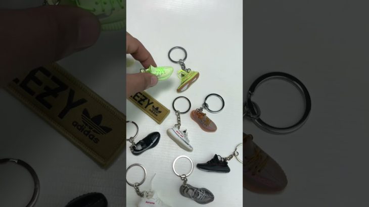 Yeezy Boost 350 3D Mini Sneaker Keychains available at hopkicks.pk