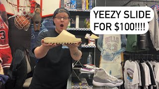 Yeezy Slide For $100!!! Day In The Life Of A Sneaker Store Owner