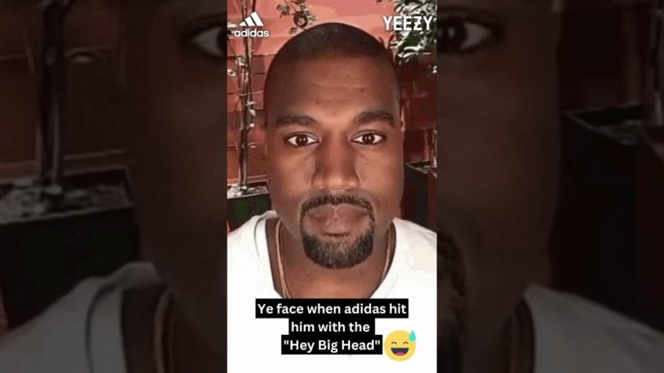 @kanyewest face when adidas called 📞🤔 😂 #yeezy #adidas #sneakernews #shorts