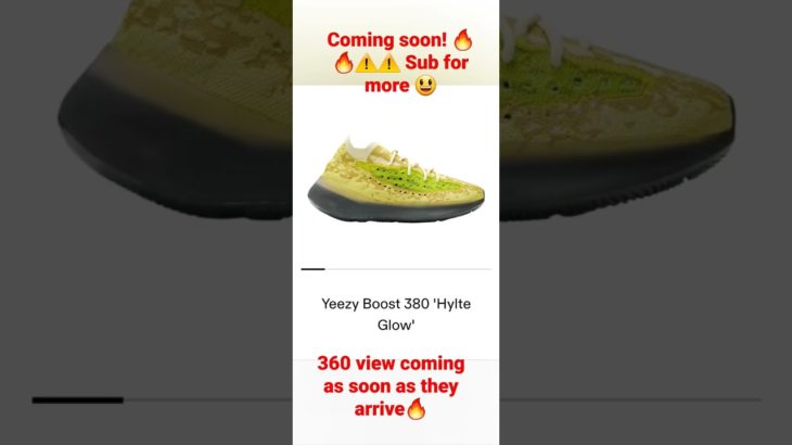 COMING SOON⚠️ YEEZY BOOST 380 “HYLTE GLOW” and  YEEZY 450 “Sulfur.”