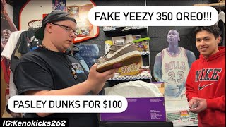 Fake Yeezy 350 Oreo!!!,Pasley Dunk For $100?,Day In The Life Of A Sneaker Store Owner