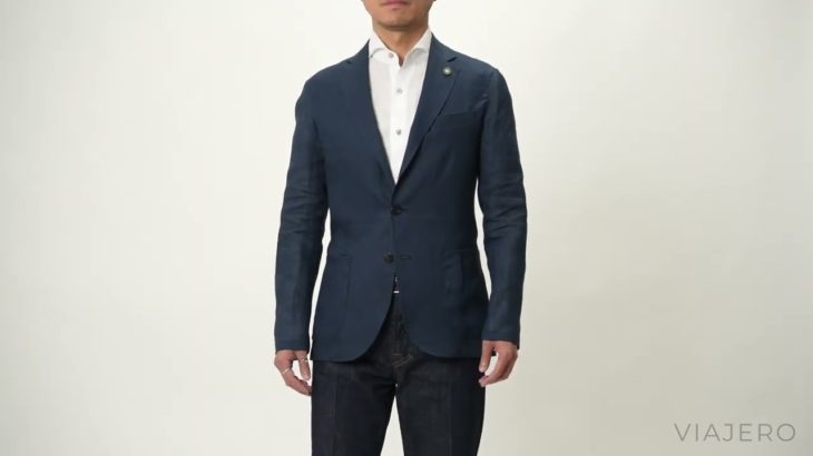 【Giannetto】シャツメーカーが手がける軽快なジャケット ジャンネット リネン 2023SS 春夏 ソリッド CORALLO JACKET イタリア製 メンズ リネン100%