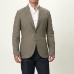 【Giannetto】シャツメーカーが手がける軽快なジャケット シャツジャケット 2023SS 春夏 チェック 千鳥格子 コットン リネン Giannetto CORALLO JACKET メンズ