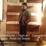 バズリクソンズ MA-1 フライトジャケット　Colombia フリースジャケット　Lee 1202 ライダースジーンズ　VANS オールドスクール　【2023 – 0108】