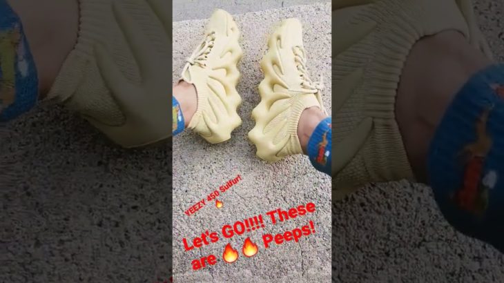 YEEZY 450 SULFUR⚠️🔥😱😱 These are fire bra! Fo real!