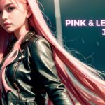 [4K/Ai LookBook] Pink & Leather Jacket / ピンク&レザー ジャケット / 핑크 & 가죽 재킷 [粉髮&皮夾]#aiart #lookbook #beauty