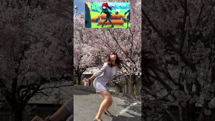 Anime Dance with cherryblossoms🌸　#animedance #アニメダンス #suit #スーツ #桜 #sakura