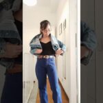 How to Crop your Denim Jacket , Fashion Tips #youtubeshorts #hackstyle #summeroutfit