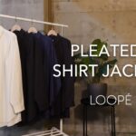 PLEATED SHIRT JACKET / アウターの様な雰囲気を持つシャツジャケット / LOOPÉ