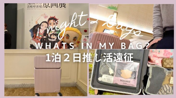 【What’s in my bag】大人女子2次元オタクのスーツケースの中身【推し活vlog】原画展