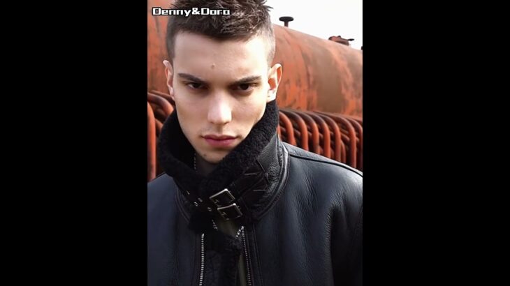 Denny&Dora Men’s Black Shearling Jacket Men Flight Sheepskin Coat B3 Leather Jacket