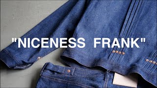 【デニムジャケット】やっっと見つけた　NICENESS FRANK  ナイスネス フランク　　　　　　　　　　　　　　トリプルプリーツブラウス　リーバイス levi’s 古着　ビンテージ　ヴィンテージ