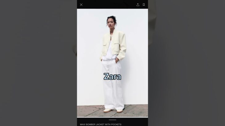 Zara cropped jacket with pockets from Aliexpress ✨
