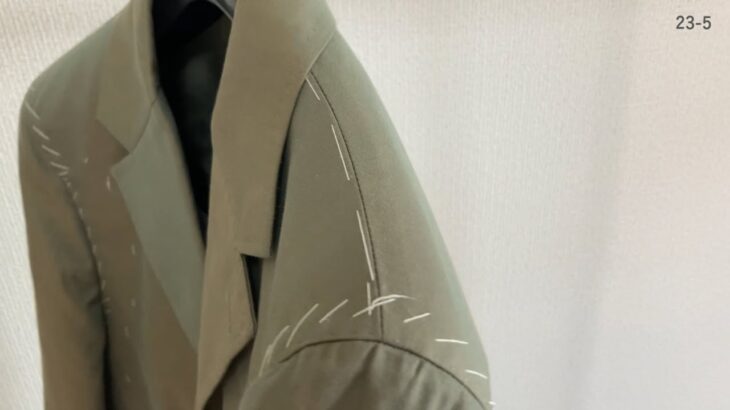 2/2 correct the cotton jacket コットンジャケットの補正 テーラード コットンジャケット tailored sewing tutorial 23-5