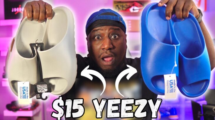 I Bought sum $15 Yeezy Slide (Best Fake Yeezy Slides) Review & On Feet!