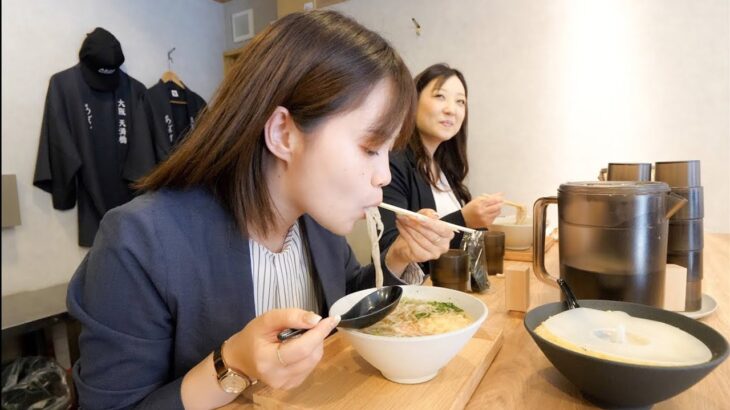 ふらっと働くスーツ女子がやってくる大阪立ち食い蕎麦屋がスゴかった丨Japanese Fast Food : Tachigui, stand-up noodle shops