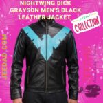NIGHTWING DICK GRAYSON MEN’S BLACK LEATHER JACKET IN USA,  CANADA, GERMANY, FRANCE #ytshorts #usa