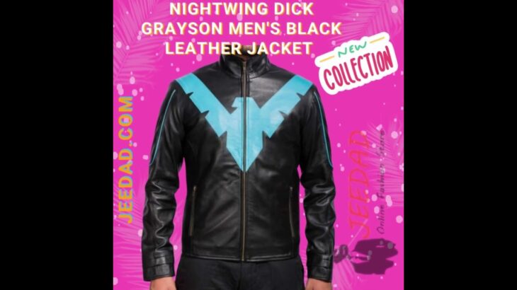 NIGHTWING DICK GRAYSON MEN’S BLACK LEATHER JACKET IN USA,  CANADA, GERMANY, FRANCE #ytshorts #usa