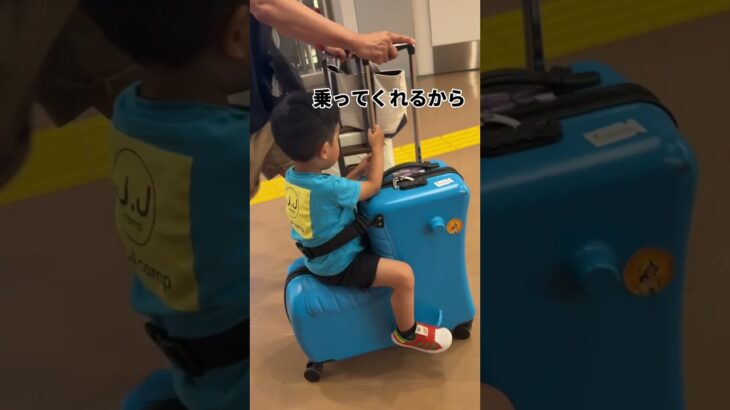 今年も大活躍中 #スーツケース #子供が乗れるスーツケース