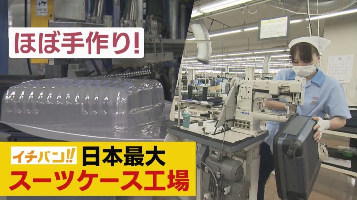 日本でイチバン　スーツケース工場