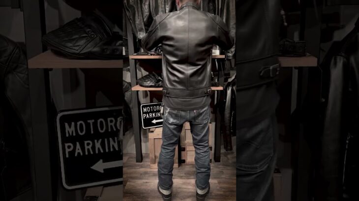【Ad9R】オールドレーサーを彷彿とさせるデザインのレザージャケット。#カドヤ #KADOYA #革ジャン #バイク  #leather #バイクウェア #shorts