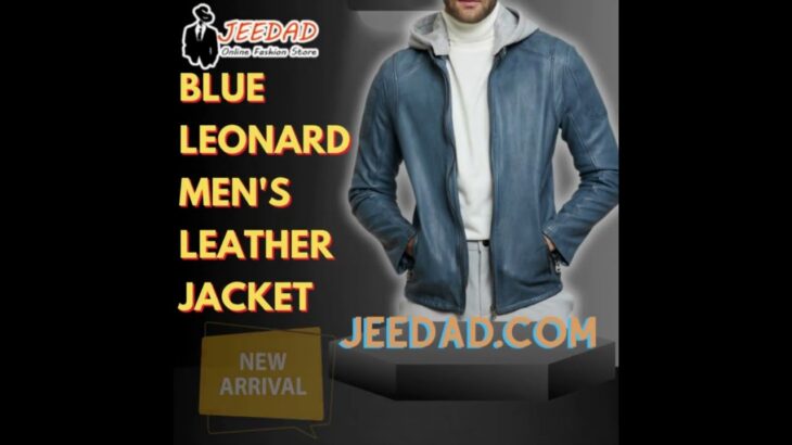 Blue Leonard Men’s Leather Jacket IN USA,  CANADA, GERMANY, FRANCE #ytshorts #viralshorts