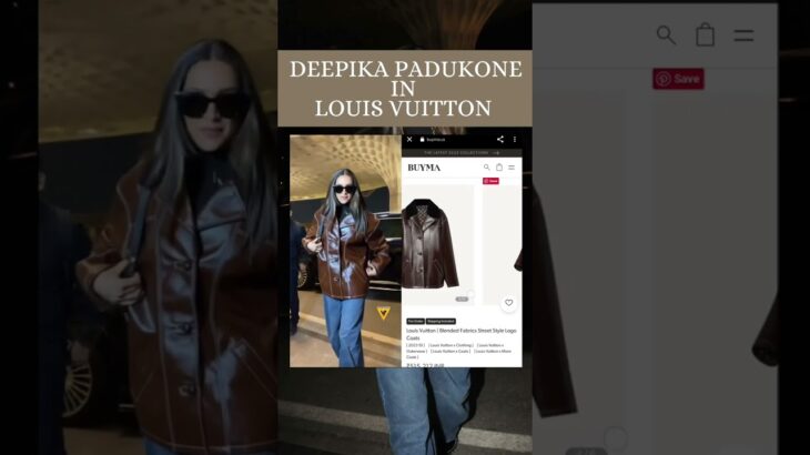 Deepika pedukone  jacket  price  💖💖 #fashion #shortsvideo #ytshorts