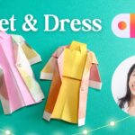 Live Origami Tutorial | Let’s Fold Jacket & Shirt Dress 👗 折り紙 ジャケット&シャツワンピース