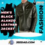 Men’s Black Alanzo Leather Jacket IN USA,  CANADA, GERMANY, FRANCE #ytshorts #fashion #usafashion