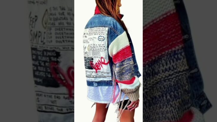 Creative fashion  idea for inspiration   to D.I.Y. Denim Jacket