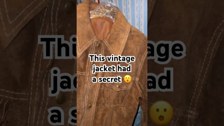 Had to do some detective work on this vintage jacket 🕵️ #thrifting #vintageclothing #estatesale