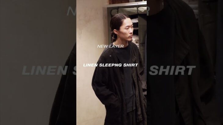 Linen Military Sleeping Shirt Jacket / スリーピングシャツ