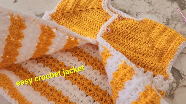 Really Easy Crochet jacket model stitch🎉 Baby jacket and unique crochet pattern