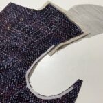1/ printed polyester knit fabric making jacket ジャージジャケット テーラード ポリエステル tailored sewing tutorial 23-7
