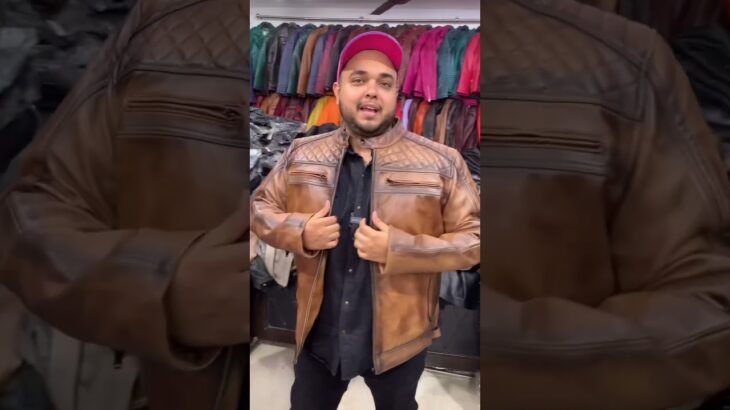 Cheapest Leather Jacket 😳😳 500,000 ₹ का इनाम Free 😱😱 #shorts