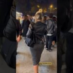 ME Walking at Istanbul 🇹🇷| Wearing Leather Jacket over a long dress