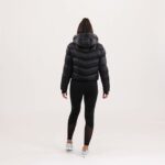 MONTERRAIN | Women’s Shiny Everest Down Puffer Jacket Hooded Wetlook Black | Footasylum