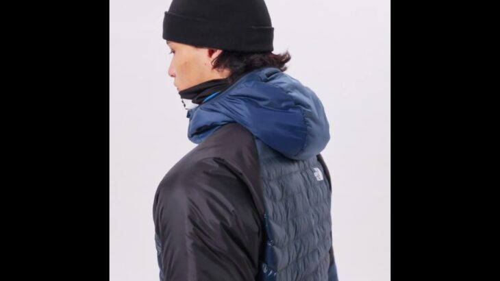 THE NORTH FACE | Men’s Shiny Macugnaga Hybrid Insulated Wind Jacket Hooded Blue | 851X O14